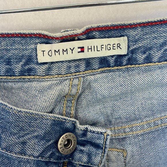 Tommy Hilfiger Womens Straight Leg Jeans High Rise Denim Medium Wash Blue Size 8 - Picture 2 of 10